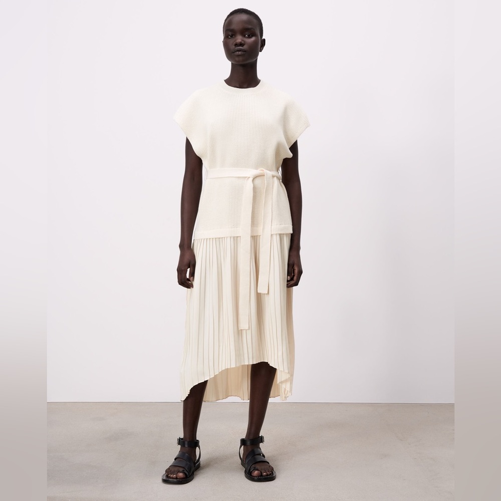 NWT ZARA COMBINATION KNIT DRESS SIZE S